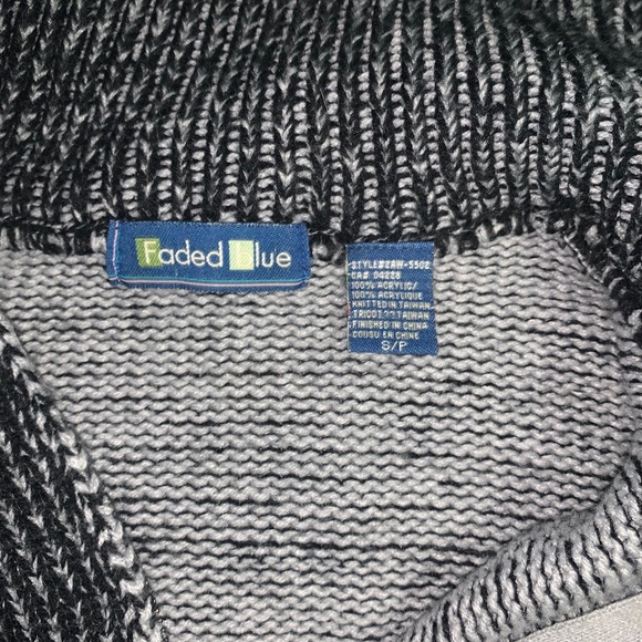 Zip-up Sweater dark grey - Picture 4 of 4